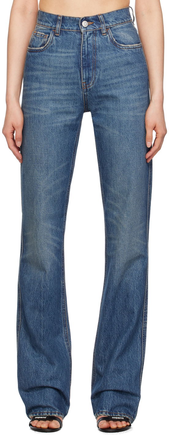 Jeans Coperni Coperni Straight Leg Jeans Plava | COPP78252