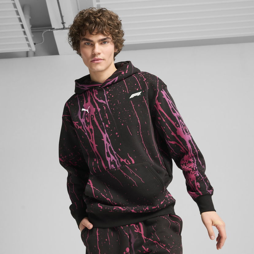 Dukserice Puma F1 Color Splash Hoodie Crna | 630170_01