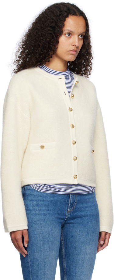 Džemper rag & bone rag & bone Kaia Boucle Cardigan Bijela | WAS24F047AA47, 1