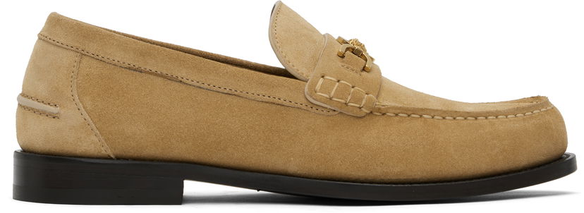Njega cipela Versace Versace Giuliano Suede Loafers Bež | 1013592_1A13357