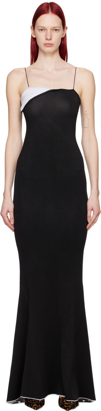 Haljina Jacquemus Sculptures Aro Maxi Dress Crna | 24E241KN449-2358