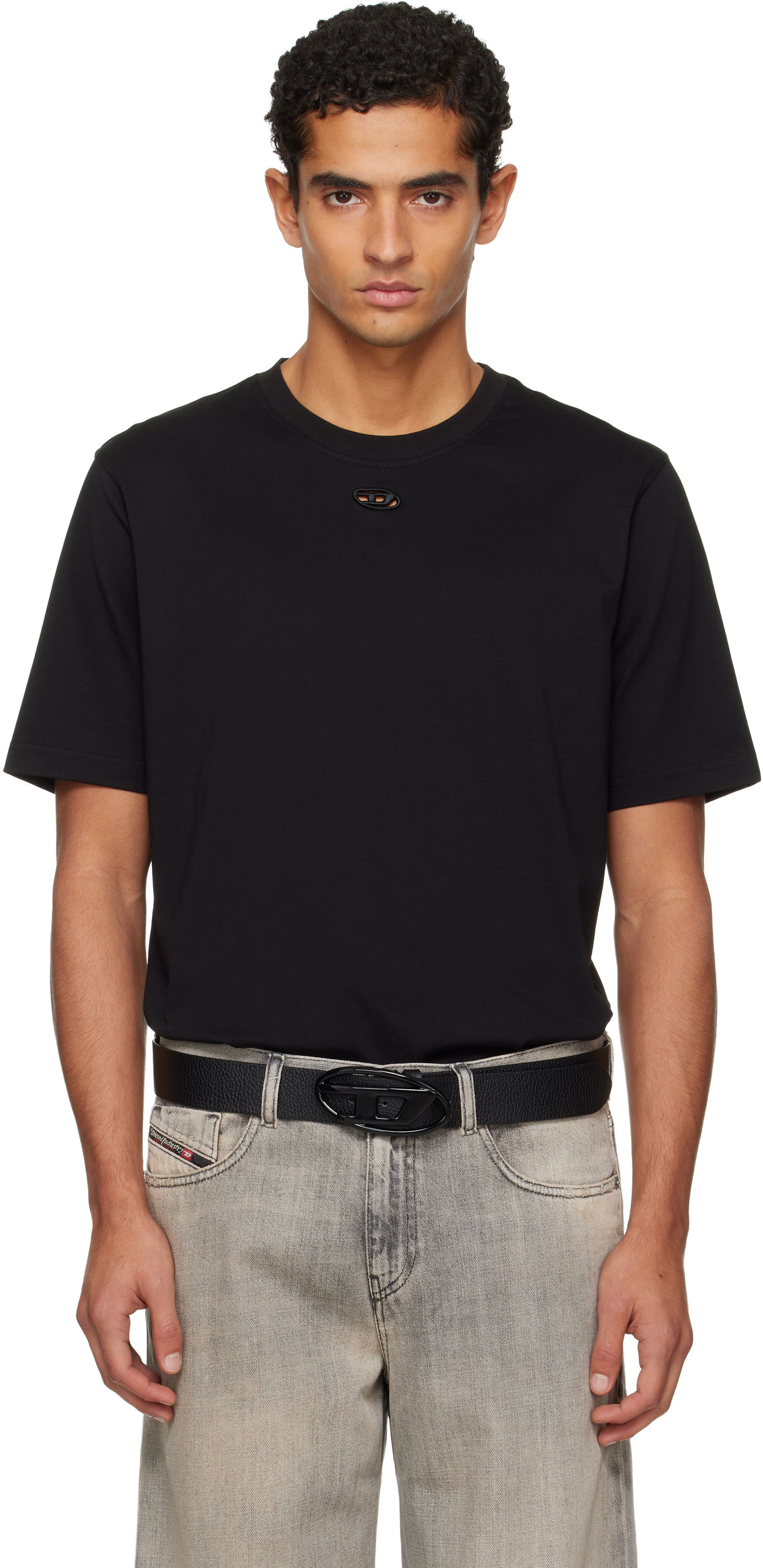 Majica kratkih rukava Diesel T-Adjust-Marey T-shirt Crna | A19420-0NIAX-9XX, 0