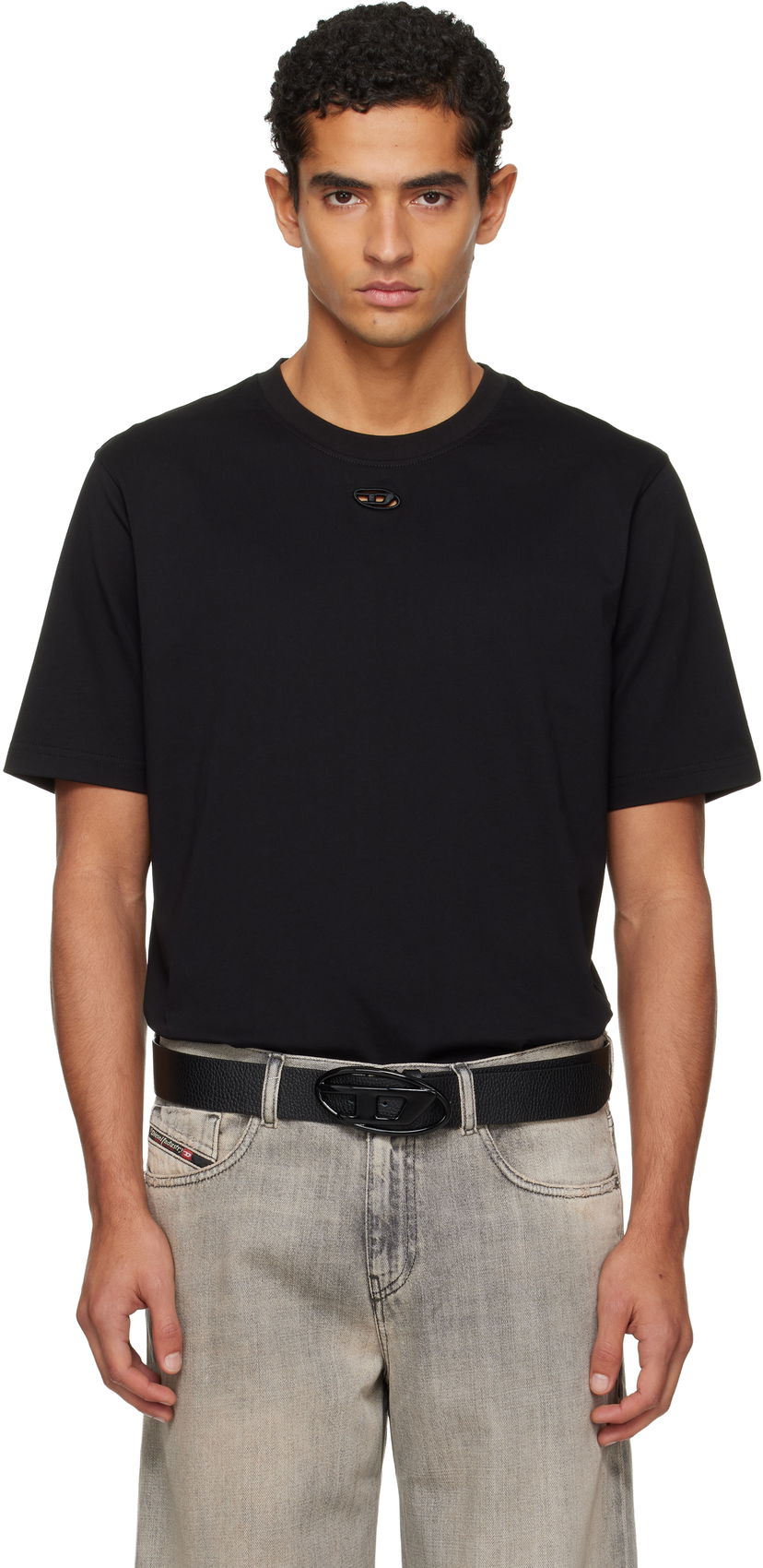 Majica kratkih rukava Diesel T-Adjust-Marey T-shirt Crna | A19420-0NIAX-9XX