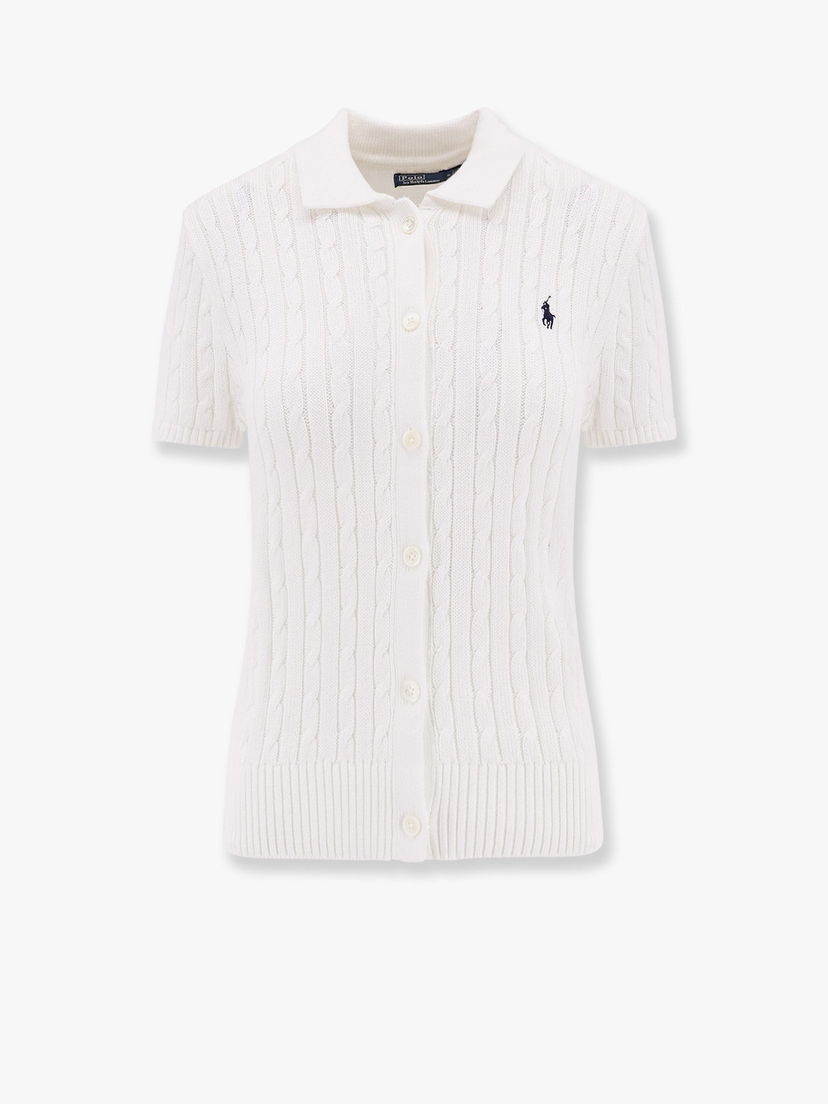 Džemper Polo by Ralph Lauren Cable-Knit Cotton-Blend Cardigan by Polo Ralph Lauren Bijela | 211963486001