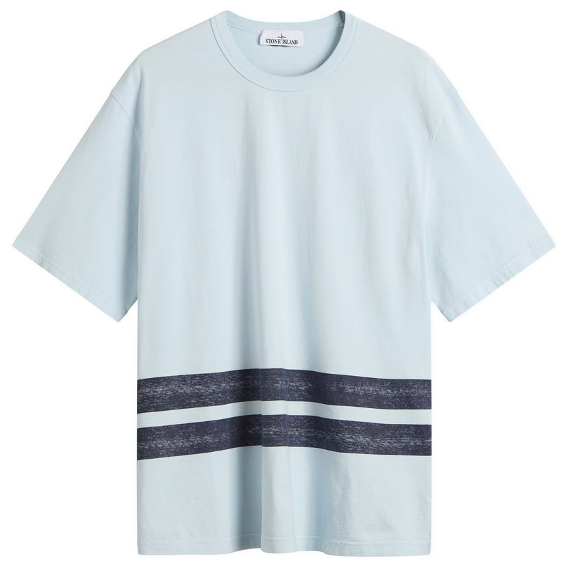 Majica kratkih rukava Stone Island Marina Stripe T-Shirt, Size Large Plava | K2S152100003-V0040