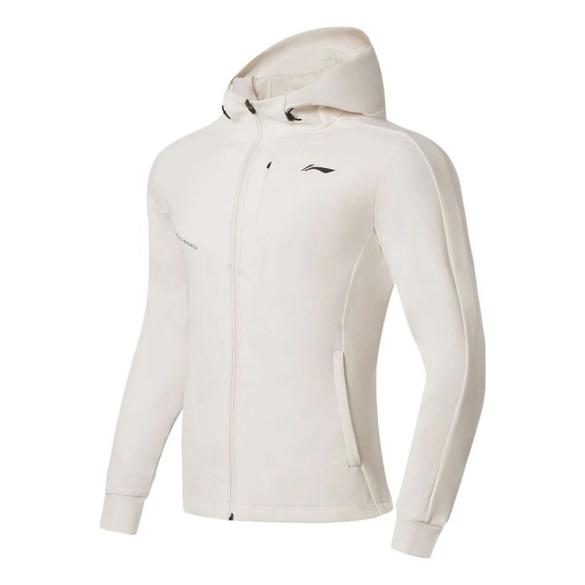 Vjetrovka Li-Ning Training Logo Printing Jacket Bijela | AWDS627-9
