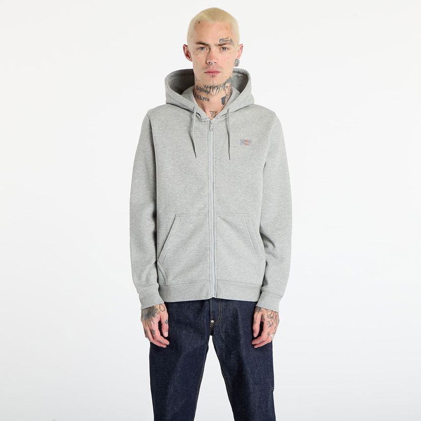 Dukserice Dickies Oakport Zip Hoodie Siva | DK0A4XD3HG01