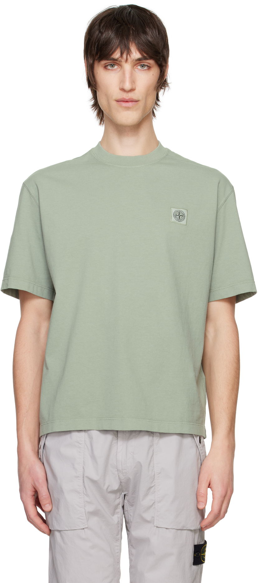 Majica kratkih rukava Stone Island Stone Island Combed Organic Cotton Jersey T-Shirt Zelena | K1S15 2100034 S0115