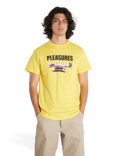 Majica kratkih rukava Pleasures s krátkým rukávem Bed Žuta | P23F048 YELLOW