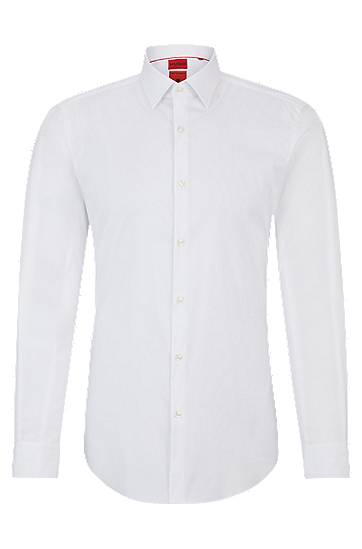 Košulja BOSS Slim Fit Cotton Blend Poplin Shirt Bijela | 50484023
