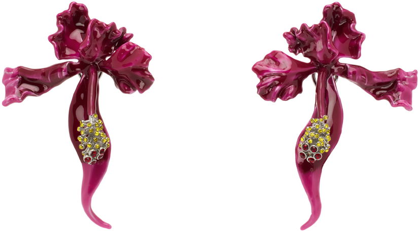 Naušnice Marc Jacobs Marc Jacobs 'The Future Floral' Earrings Ljubičasta | 2S4JER001J07