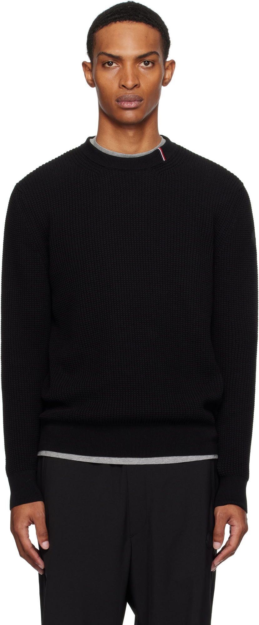 Džemper Moncler Moncler Crew Neck Sweater Crna | K20919C00011M1367