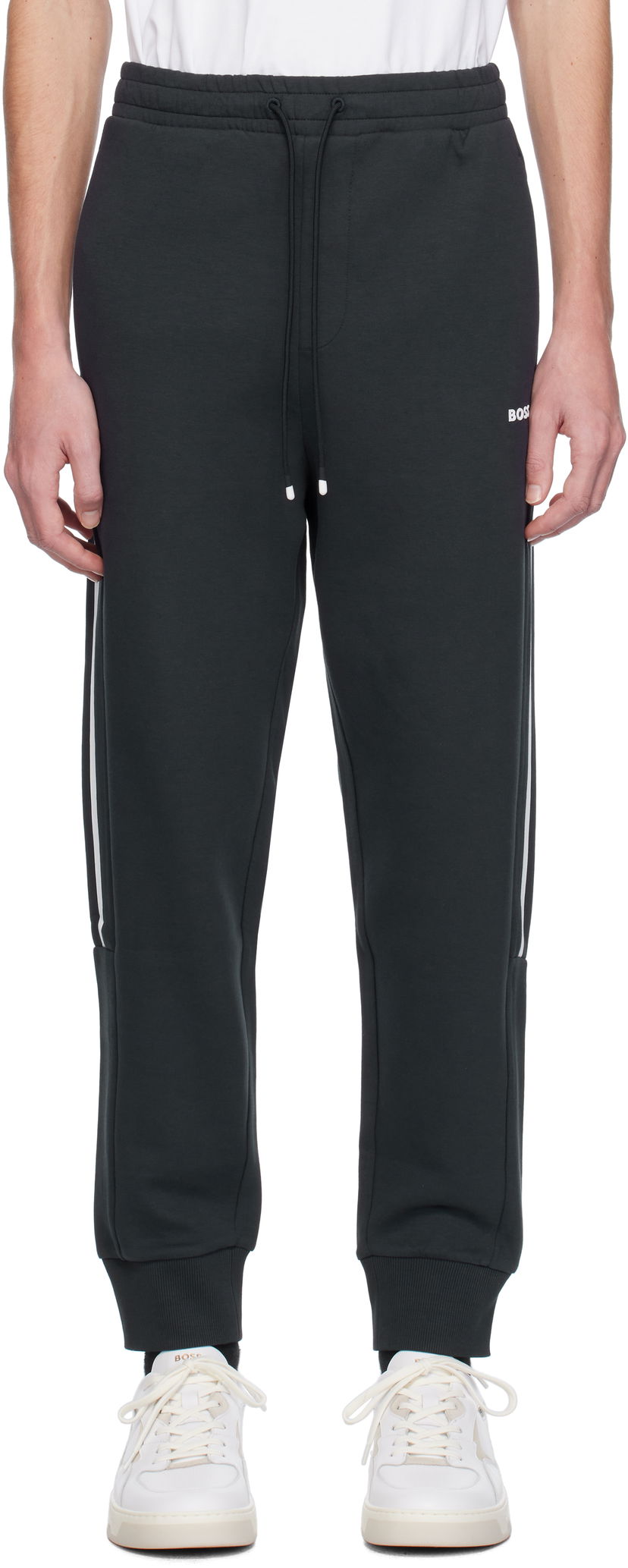 Trenirka BOSS Three-Pocket Sweatpants Crna | 50511517