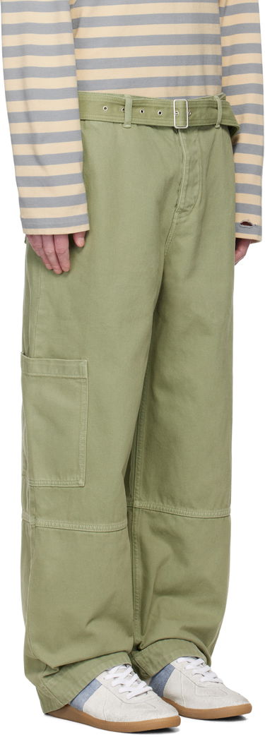 Cargo hlače MAISON KITSUNÉ Belted Utility Denim Cargo Pants Zelena | OM01104WD4012, 1