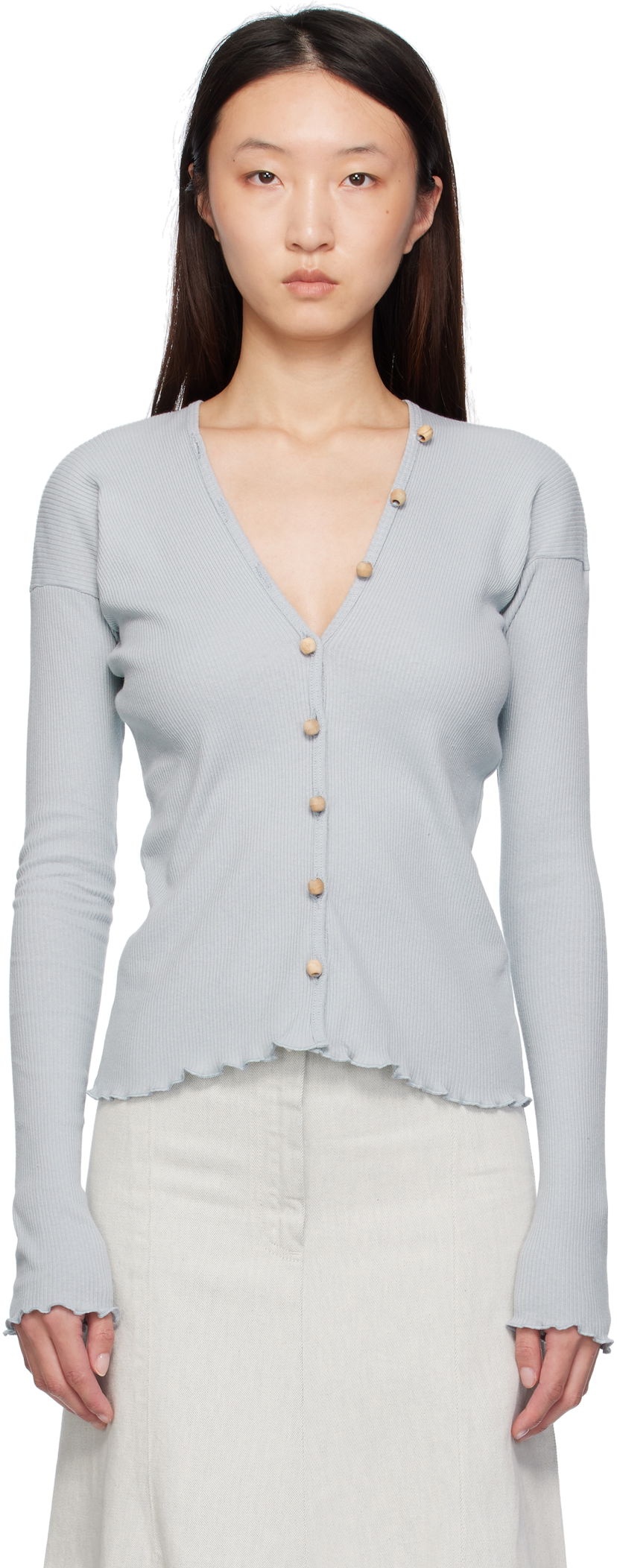 Džemper Baserange Baserange Tav Knit Cardigan Plava | TOTVC-RC-SU25
