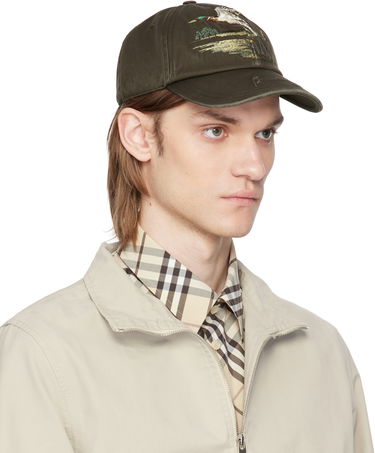 Kapa Burberry Burberry Duck Gabardine Baseball Cap Zelena | 8103757, 3