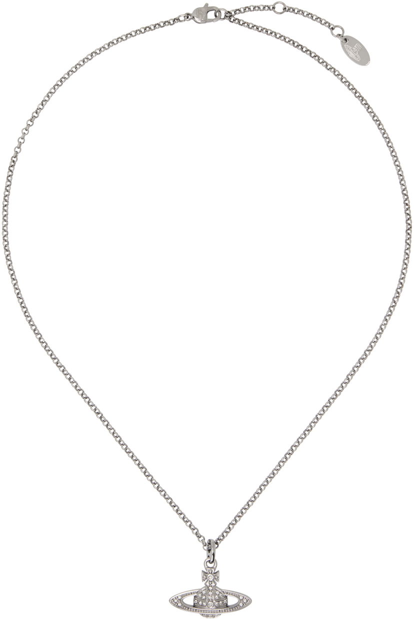 Ogrlica Vivienne Westwood Mini Bas Relief Pendant Necklace Metalik | 63020086-02S108-CN