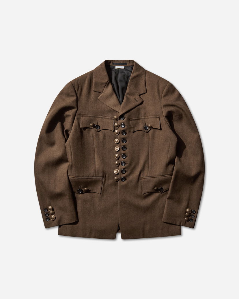 Jakna Comme des Garçons Multi-Button Front Wool Blazer Smeđa | PP-J004-W25 1