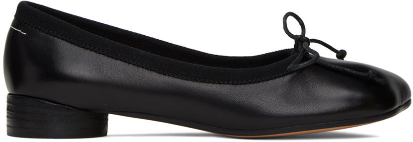 Odjeća Maison Margiela MM6 Black Anatomic Classic Ballerina Flats Crna | S59WZ0096 P3628