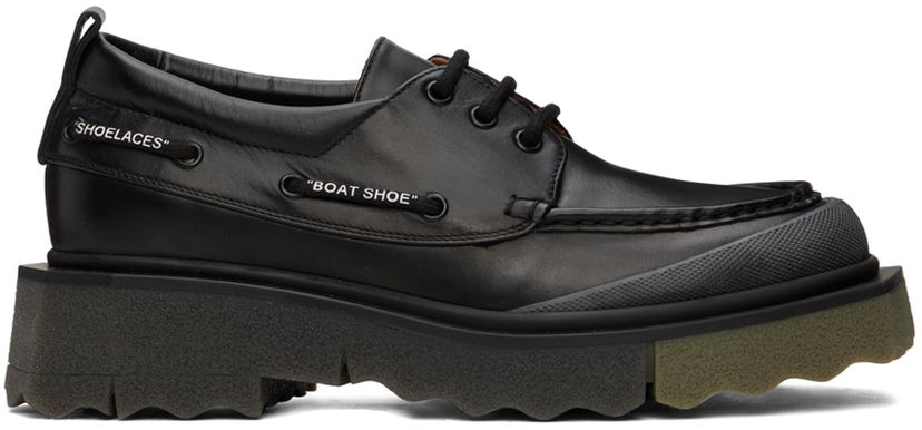 Odjeća Off-White Off-White Sponge Boat Shoes Crna | OMIG006S23LEA0011056