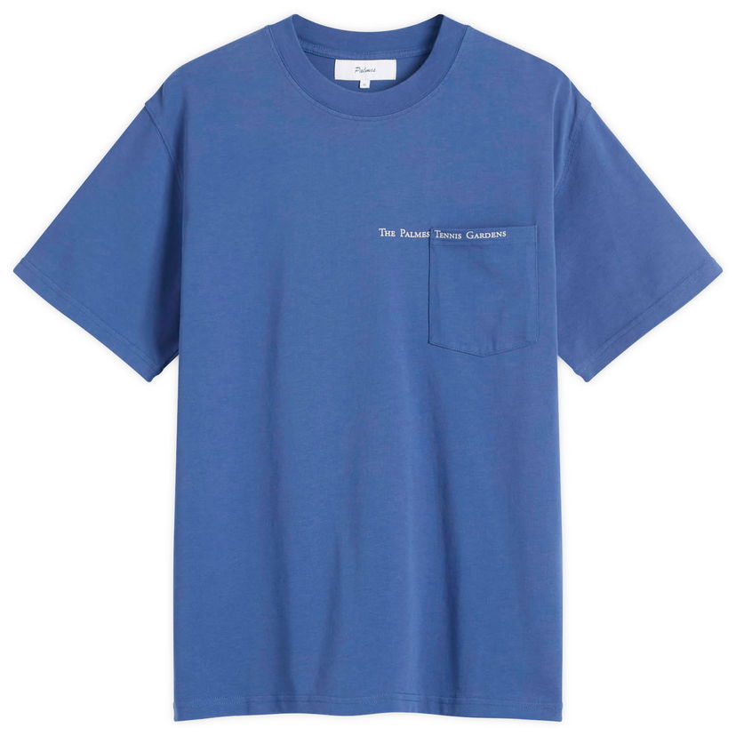 Majica kratkih rukava Palmes Palmes Garden Pocket T-Shirt, Size Large Plava | P10-0042-677