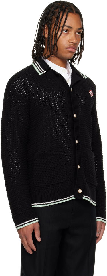 Džemper Casablanca Crochet Knit Cardigan Crna | M-AW25-KW-1160-01, 3
