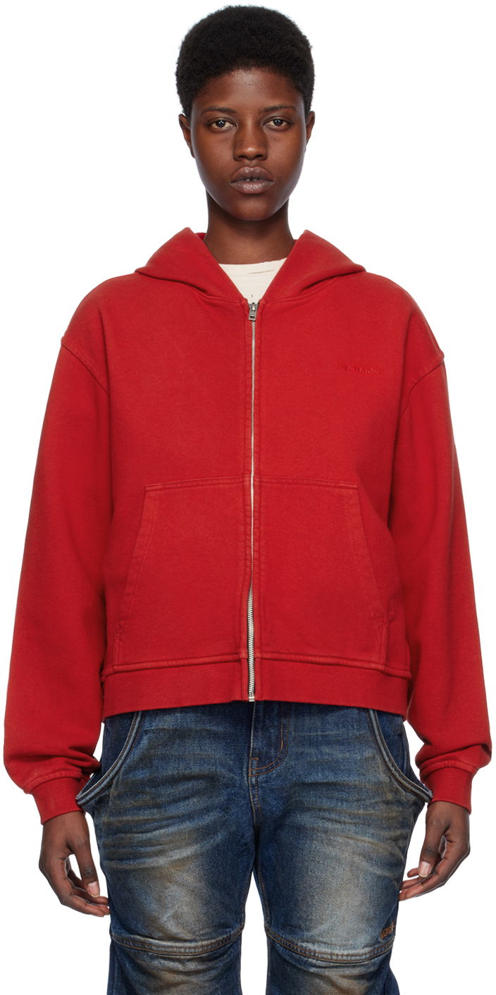 Dukserice We11done We11done Zip Hoodie Crvena | WD-TJ0-24-785-U-RD