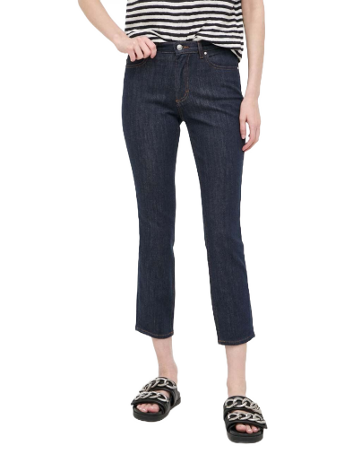 Jeans BOSS Slim-fit Cropped Jeans Tamnoplava | 50489805