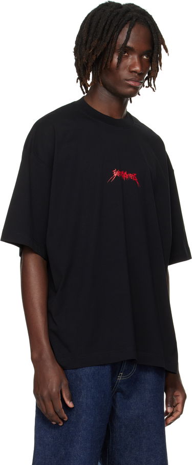 Majica kratkih rukava VETEMENTS Vetements Metal Logo Regular Fit T-Shirt Crna | UH76TR600B, 1