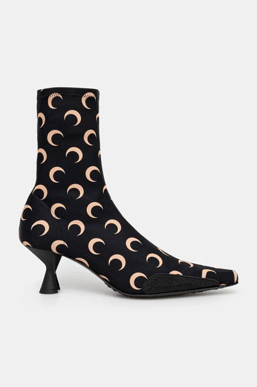 Tenisice i cipele Marine Serre Recycled Moon Jersey Ms Still Heeled Ankle Boots Crna | WFW041A.CJER0053, 1