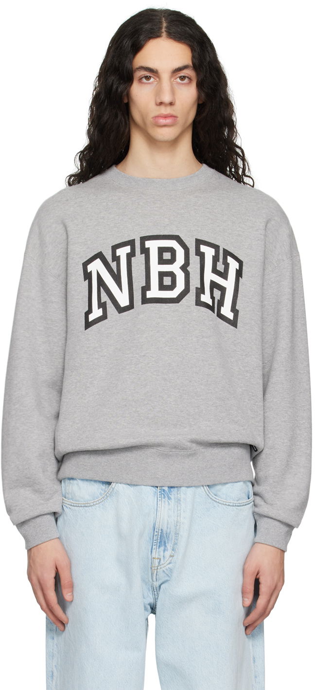 Dukserice Neighborhood Neighborhood Printed Sweatshirt Siva | 222TPNH-CSM01