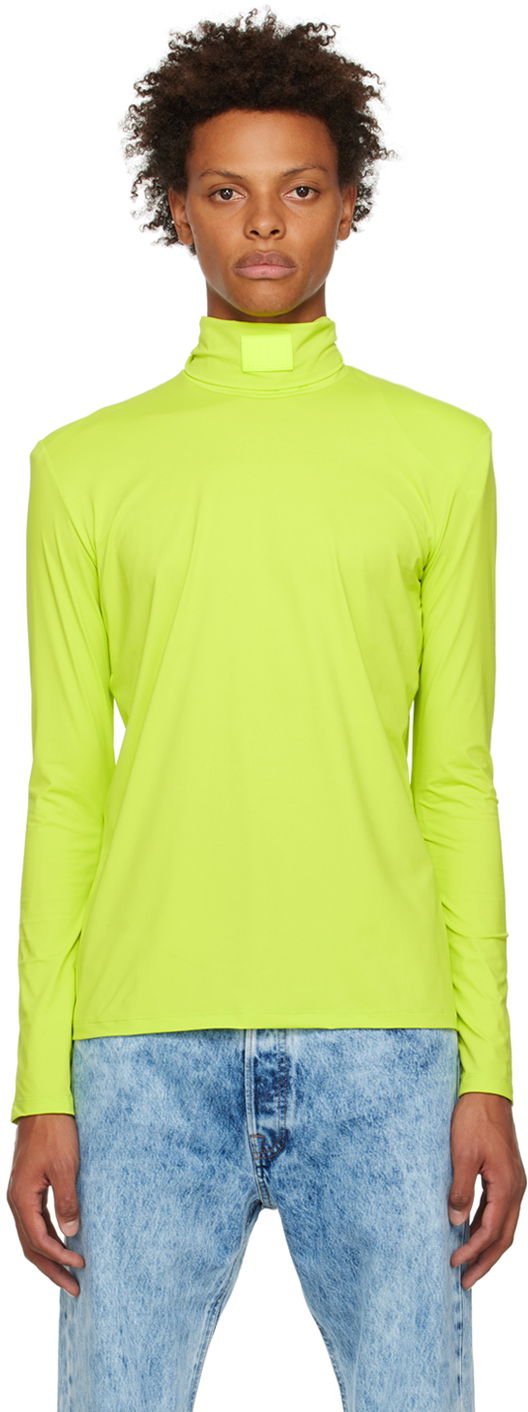 Džemper VETEMENTS VTMNTS Turtleneck Long Sleeve Top Žuta | VL14TO300Y