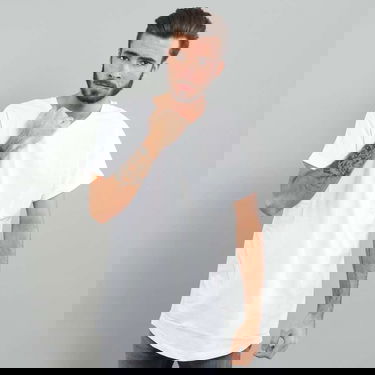 Majica kratkih rukava Urban Classics Long Shaped Turnup Bijela | TB1561 white, 0