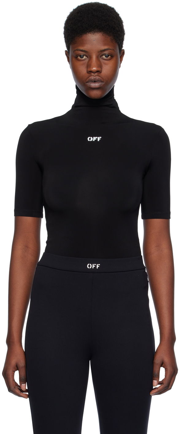 Džemper Off-White Black 'Off' Stamp Turtleneck Crna | OWAD137C99JER0021001