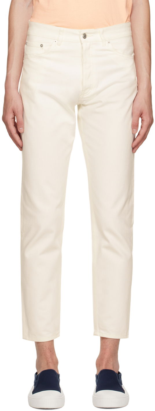 Jeans MAISON KITSUNÉ Maison Kitsuné Tapered Jeans Bijela | JM01176WW0072