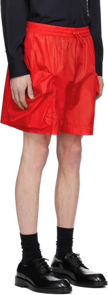 Kratke hlače Simone Rocha Simone Rocha Cargo Flap Pocket Drawstring Shorts Crvena | 4135 1067, 1
