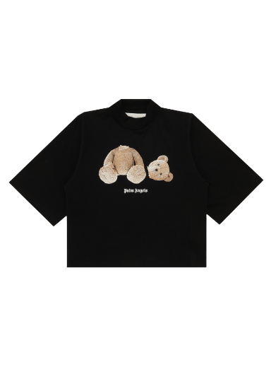 Majica kratkih rukava Palm Angels Bear Cropped Tee Crna | PWAA020C99JER0011060