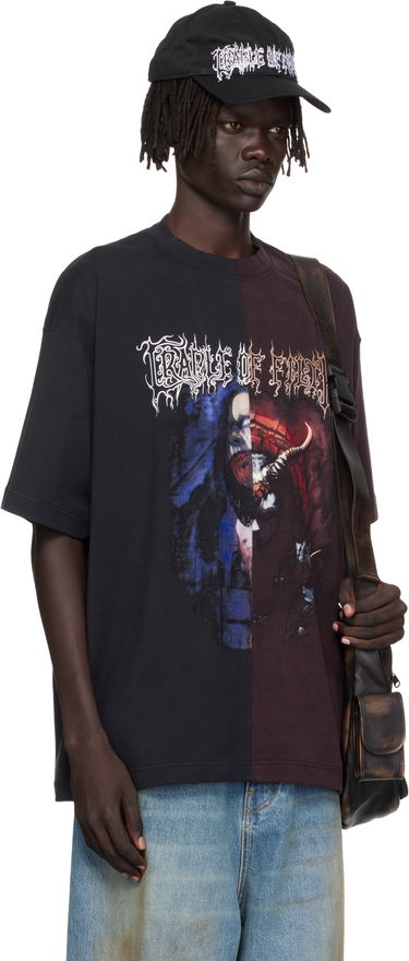 Majica kratkih rukava VETEMENTS Vetements Cradle of Filth Cut-Up Oversized T-Shirt Crna | UCF76TR900BR, 1