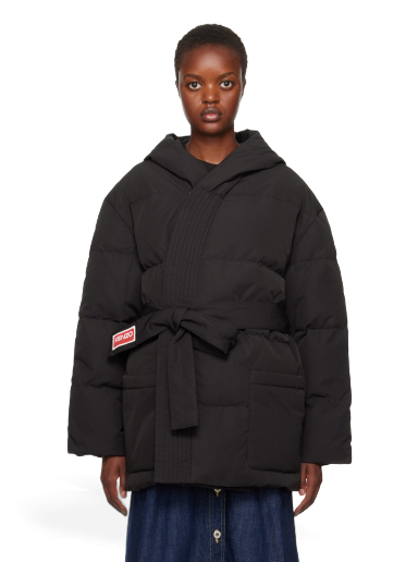 Jakna KENZO Paris Belted Down Jacket Crna | FD62OU1159NE