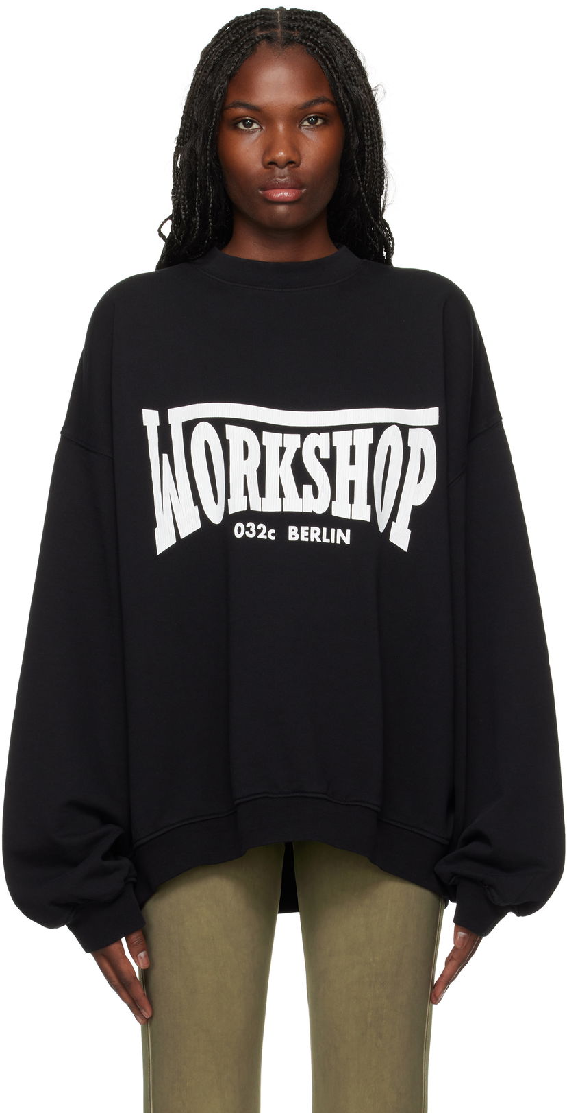 Dukserice 032C Victor Bubble Sweatshirt Crna | F24-URC-0521-050-W