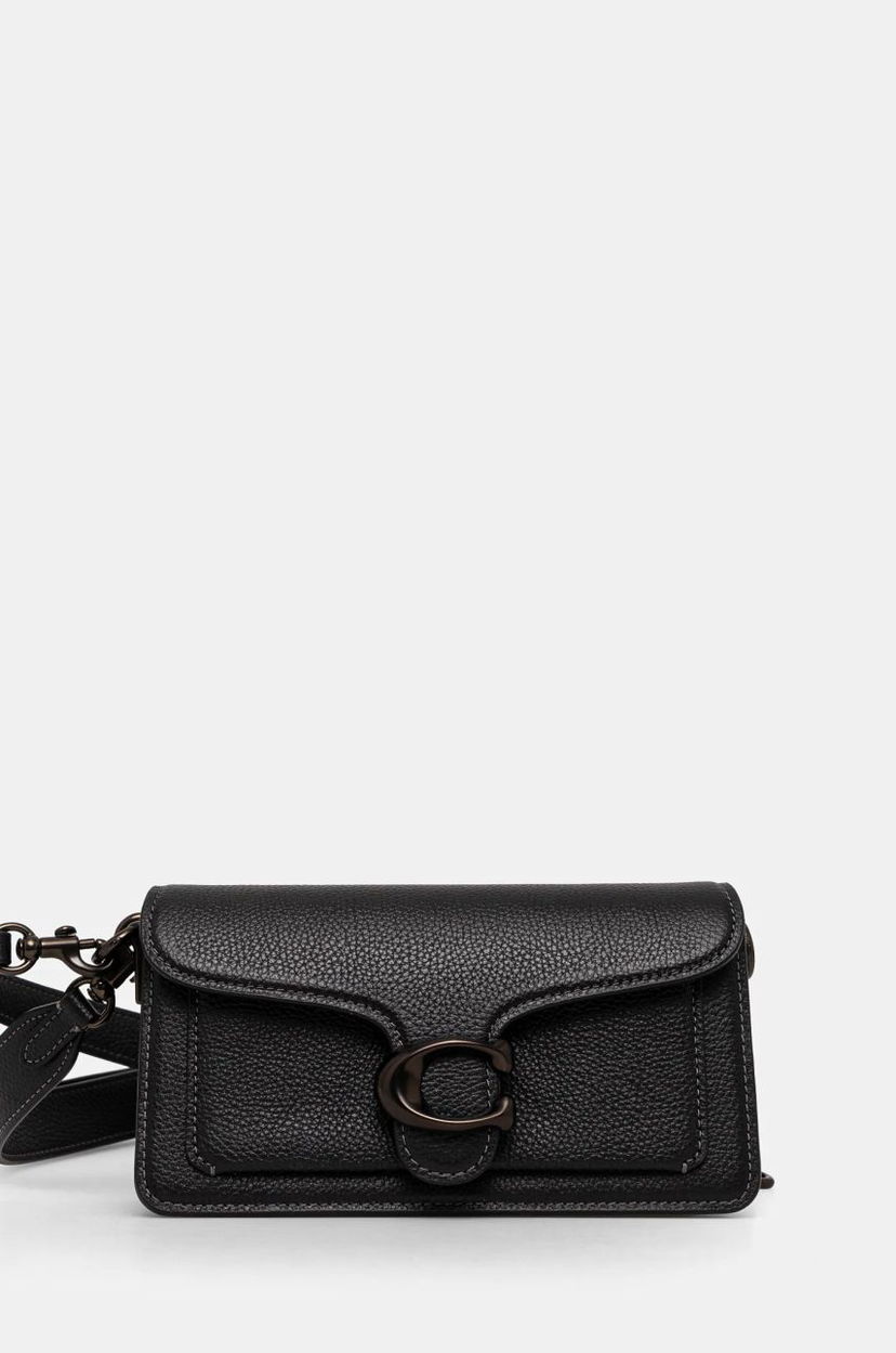 Torba za rame Coach Tabby Leather Shoulder Bag Crna | CY201