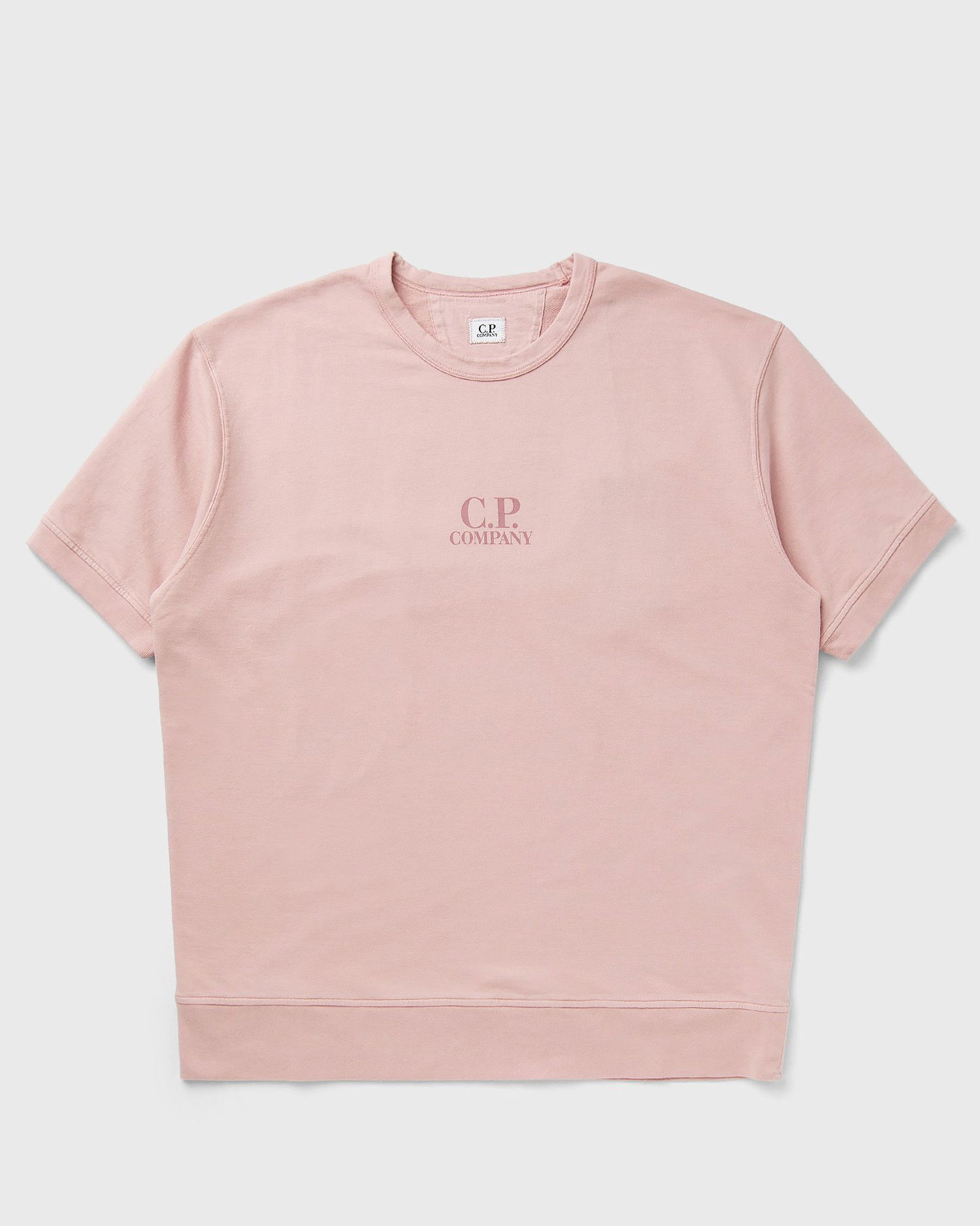 Dukserice C.P. Company C.P. Company Short Sleeve Fleece Sweatshirt Ružičasta | 18CMSS159A002246G-520, 0