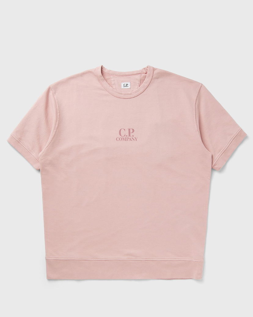 Dukserice C.P. Company C.P. Company Short Sleeve Fleece Sweatshirt Ružičasta | 18CMSS159A002246G-520