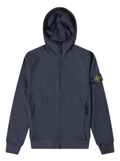 Vjetrovka Stone Island Light Soft Shell-R Hooded Jacket Tamnoplava | 781540927-V0020