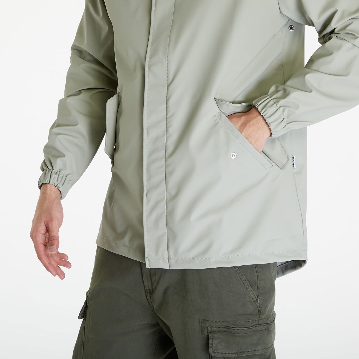 Jakna Rains Fishtail Jacket W3 UNISEX 08 Earth Zelena | 18010 08 Earth, 1