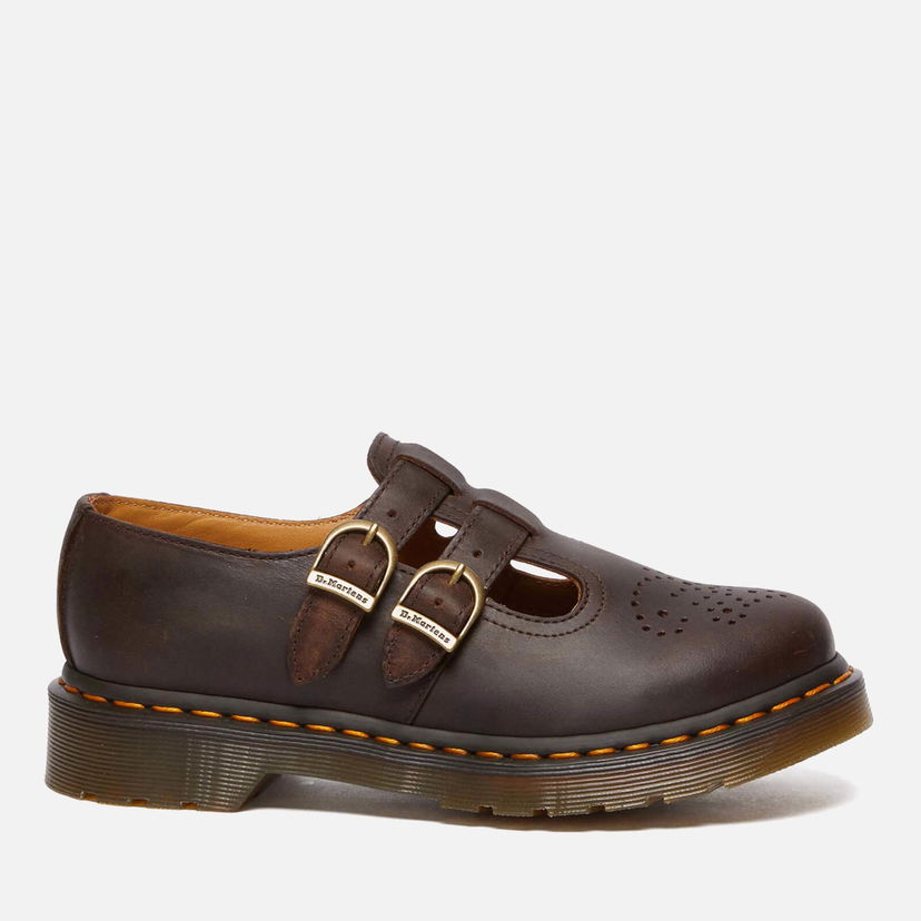 Tenisice i cipele Dr. Martens Leather Mary Jane Flats Smeđa | 30914201