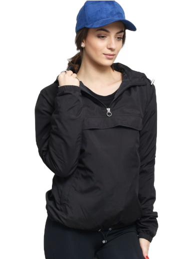 Vjetrovka Urban Classics Basic Pull Over Jacket Crna | TB2013