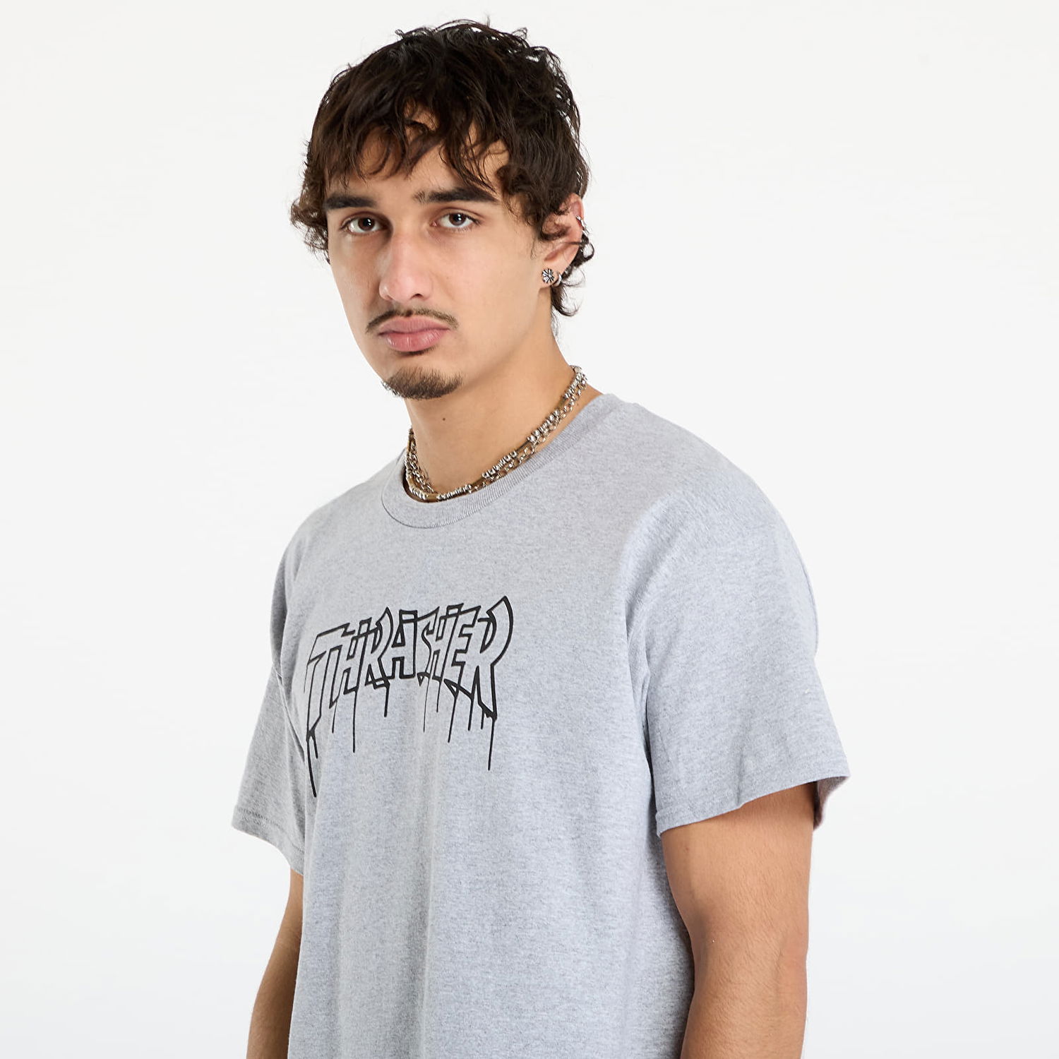 Majica kratkih rukava Thrasher One-liner T-Shirt L Siva | 145778, 1