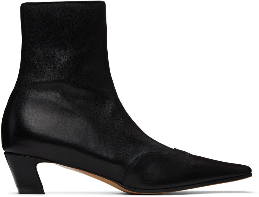 Tenisice i cipele Khaite Black 'The Nevada' Stretch Low Boots Crna | F1068-836, 0