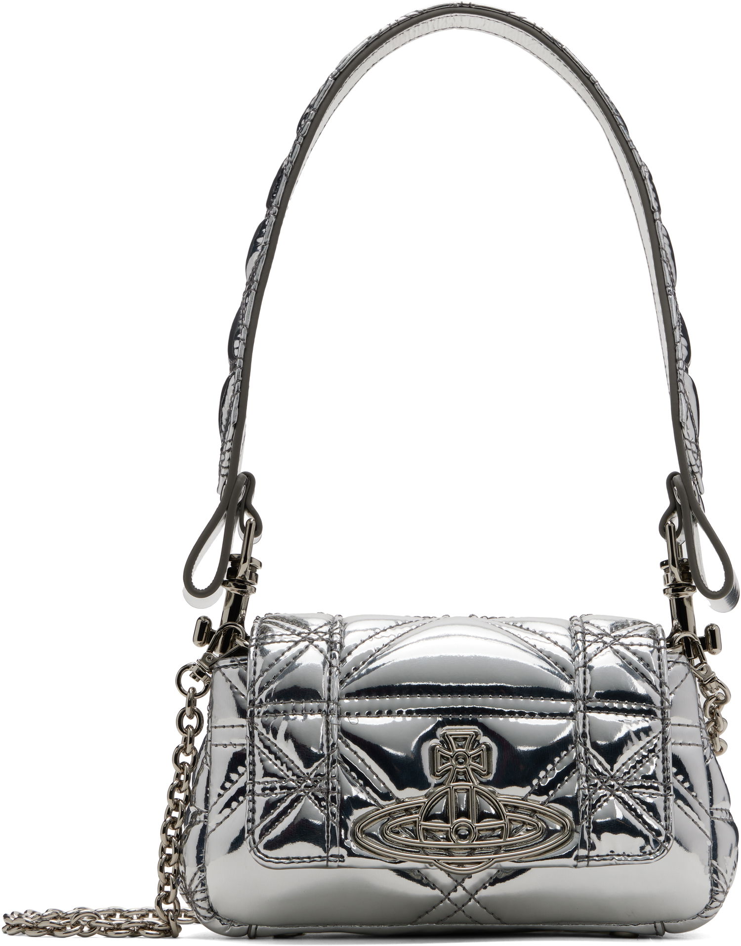 Ručna torbica Vivienne Westwood Vivienne Westwood Small Hazel Quilted Shoulder Bag Metalik | 4603000IW-S0024-, 0